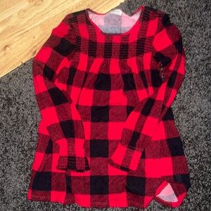 Buffalo plaid tunic